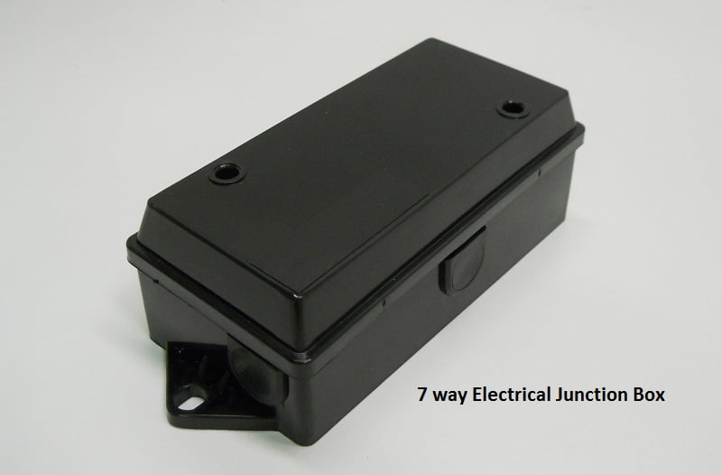 7 way trailer wire junction box camper truck weather proof rv light